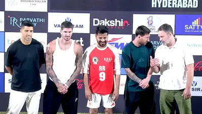 Rahul Gandhi Messi Hyderabad
