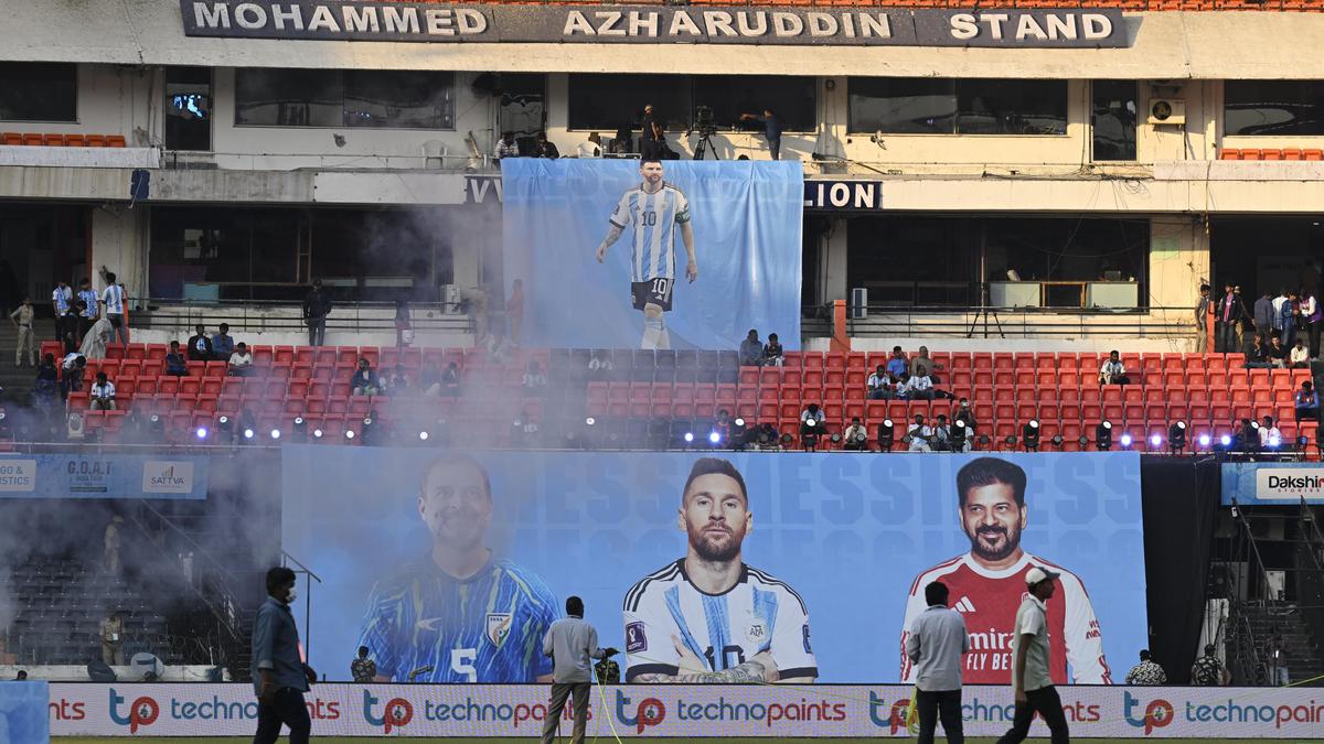 Rahul Gandhi Messi Hyderabad