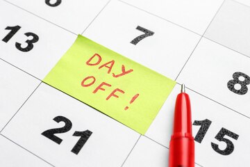 Morning Habit Calendar with marked days