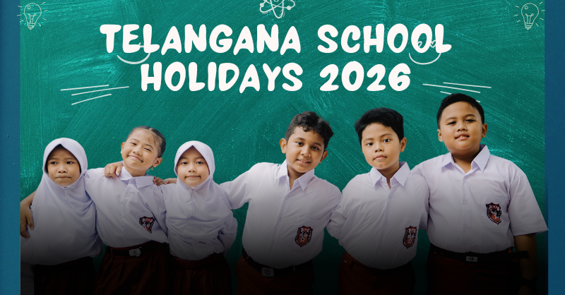 Telangana school holidays 2026