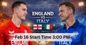 England vs Italy T20 World Cup 2026