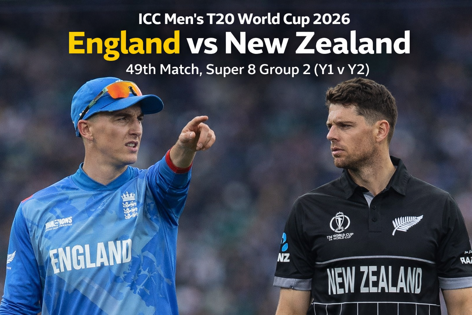 England vs New Zealand | England vs New Zealand Super 8 T20 2026 Thriller